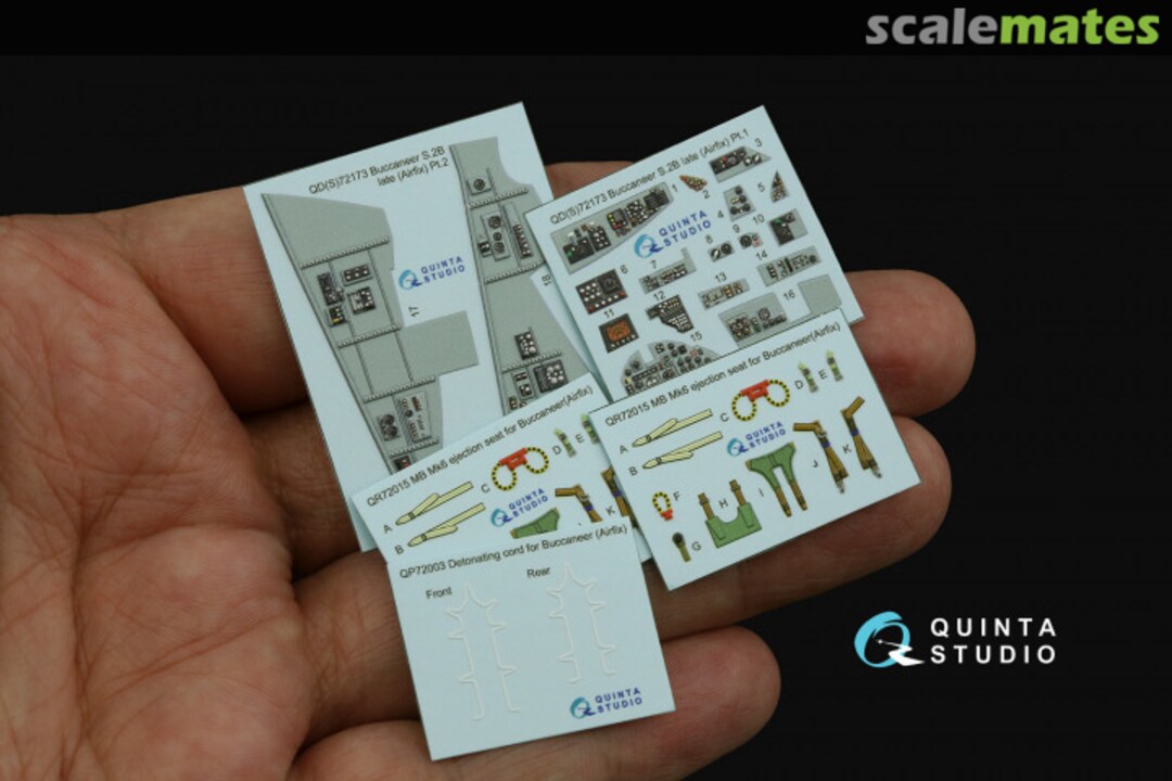 Contents Blackburn Buccaneer S.2B Late interior 3D decals QD72173 Quinta Studio