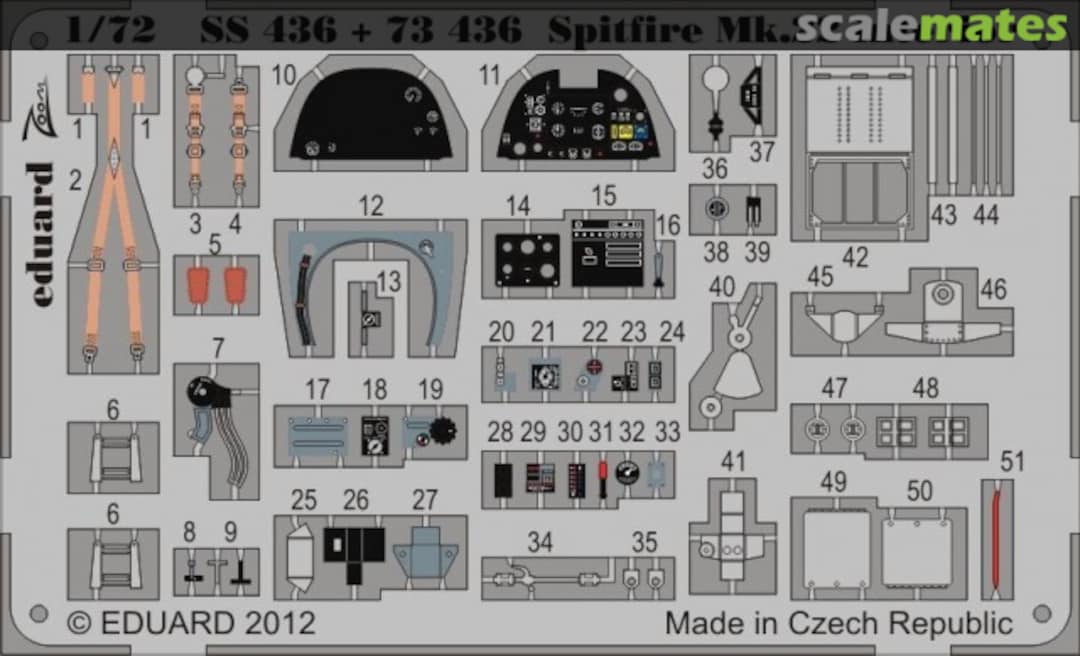 Boxart Spitfire F.Mk.22 interior SS436 Eduard