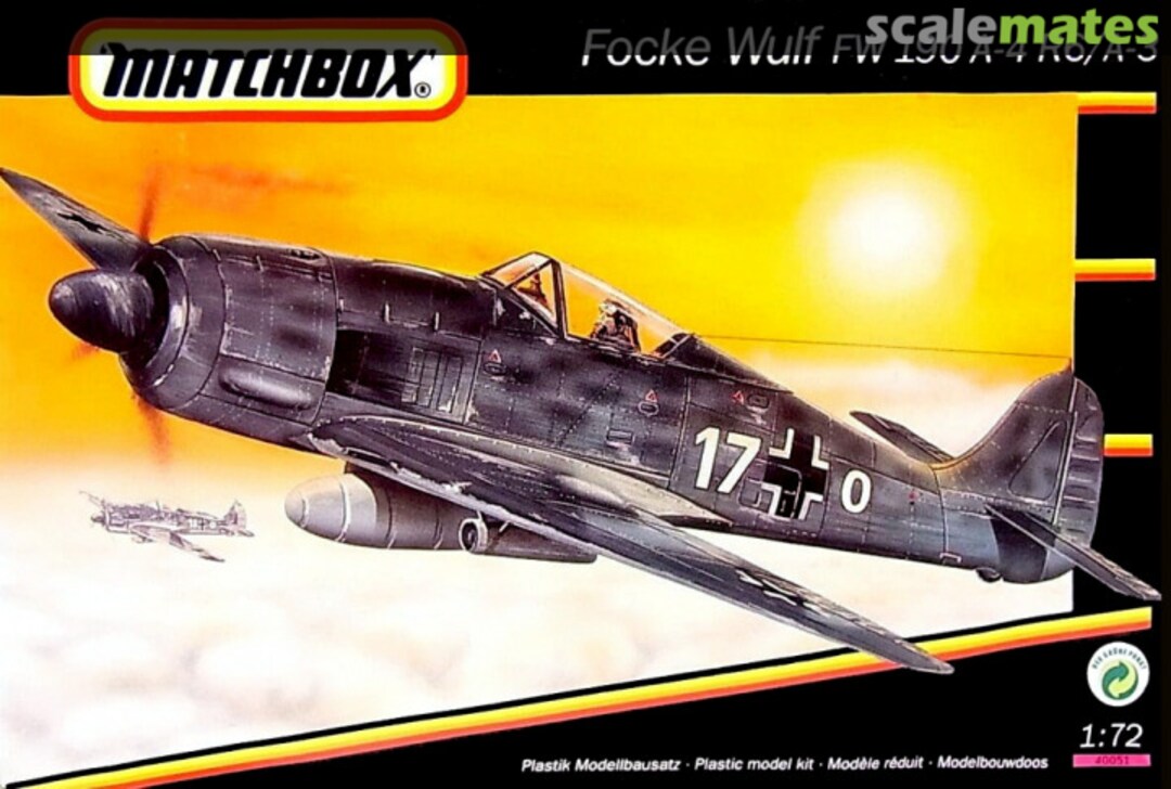 Boxart Focke Wulf Fw 190 A-4 R6/A-3 40051 Matchbox