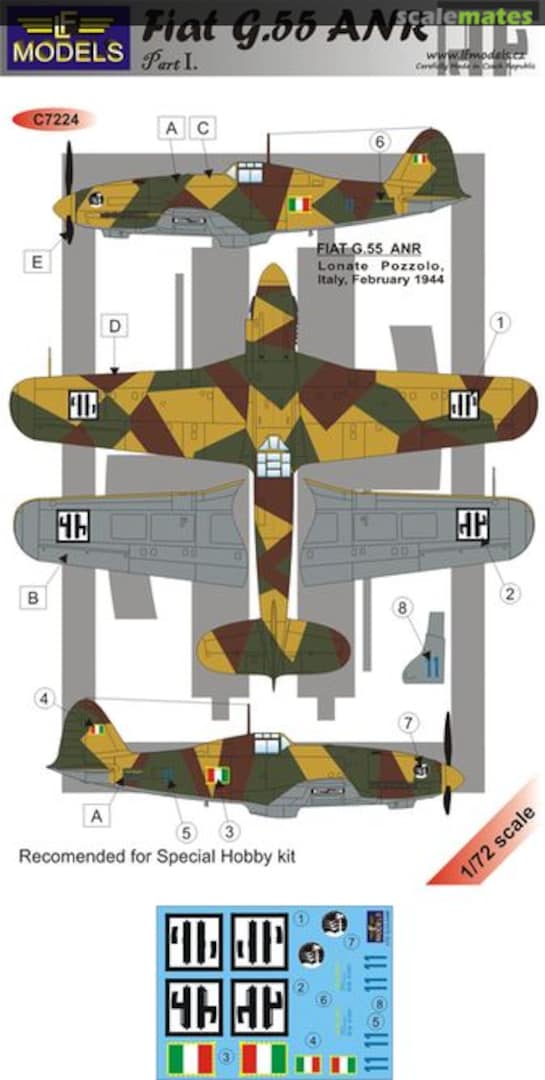 Boxart Fiat G.55 ANR C7224 LF Models