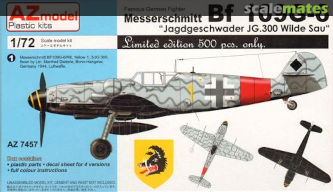 Boxart Messerschmitt Bf 109G-6 AZ7457 AZmodel