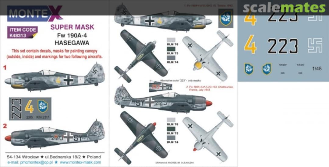 Boxart Fw 190A-4 K48313 Montex