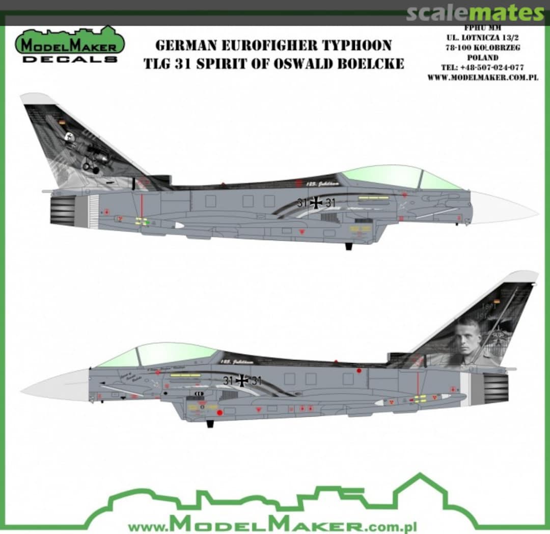 Boxart German Eurofighter Typhoon TLG 31 Spirit of Oswald Boelcke D32096 ModelMaker