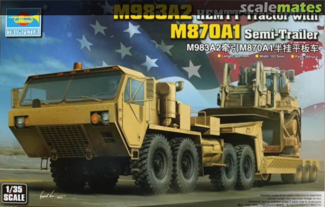 Boxart M983A2 HEMTT Tractor with M870A1 Semi-Trailer 01055 Trumpeter