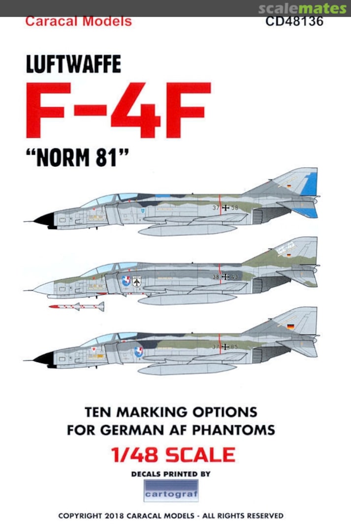 Boxart Luftwaffe F-4F CD48136 Caracal Models