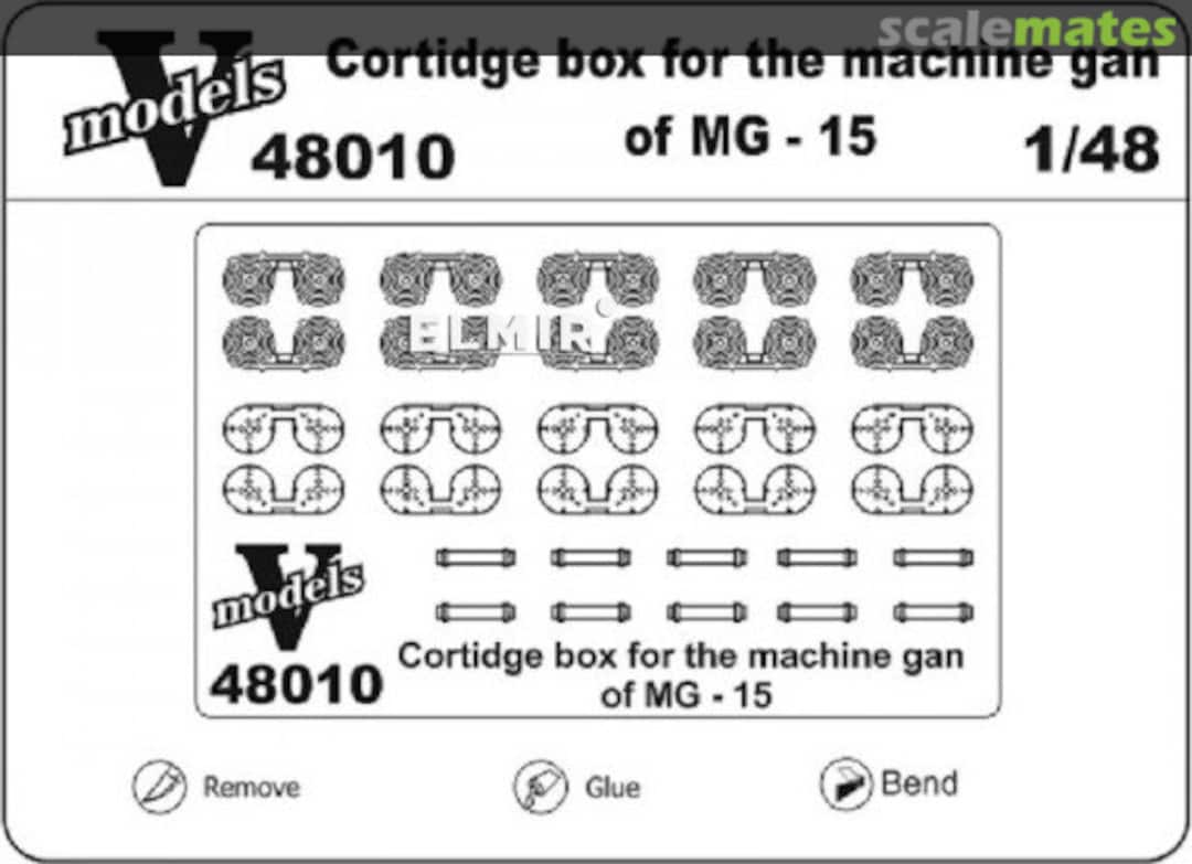 Boxart Cartidge box for MG-15 Machine Gun 48010 Vmodels