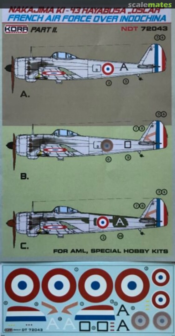 Boxart Nakajima Ki-43 Hayabusa "Oscar" NDT72043 Kora Models