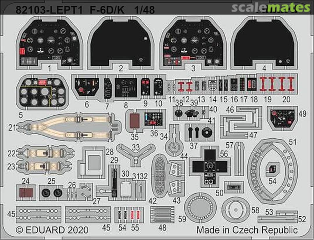 Boxart F-6D/ K detail-set 82103-LEPT Eduard