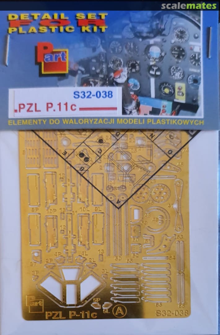 Boxart PZL P.11c Photoetched Parts S32-038 Part