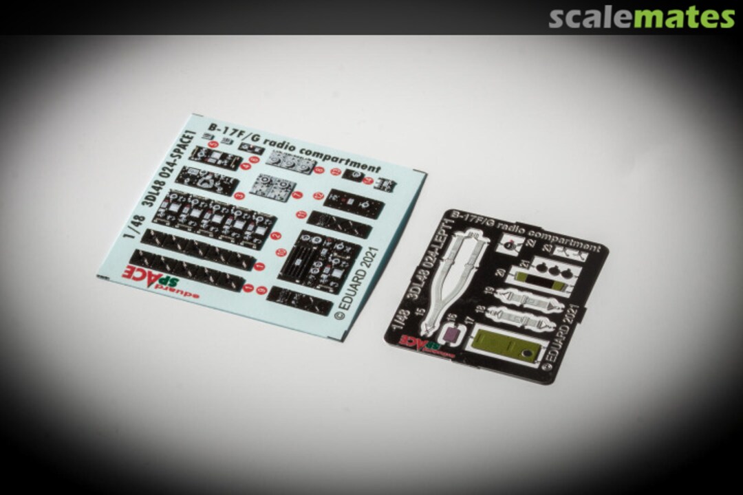 Boxart B-17F/G radio compartment 3DL48024 Eduard