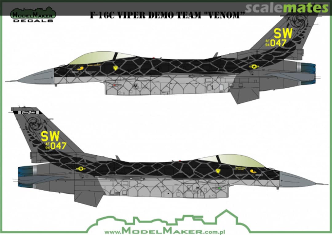 Boxart F-16C Viper Demo Team "Venom" D48157 ModelMaker