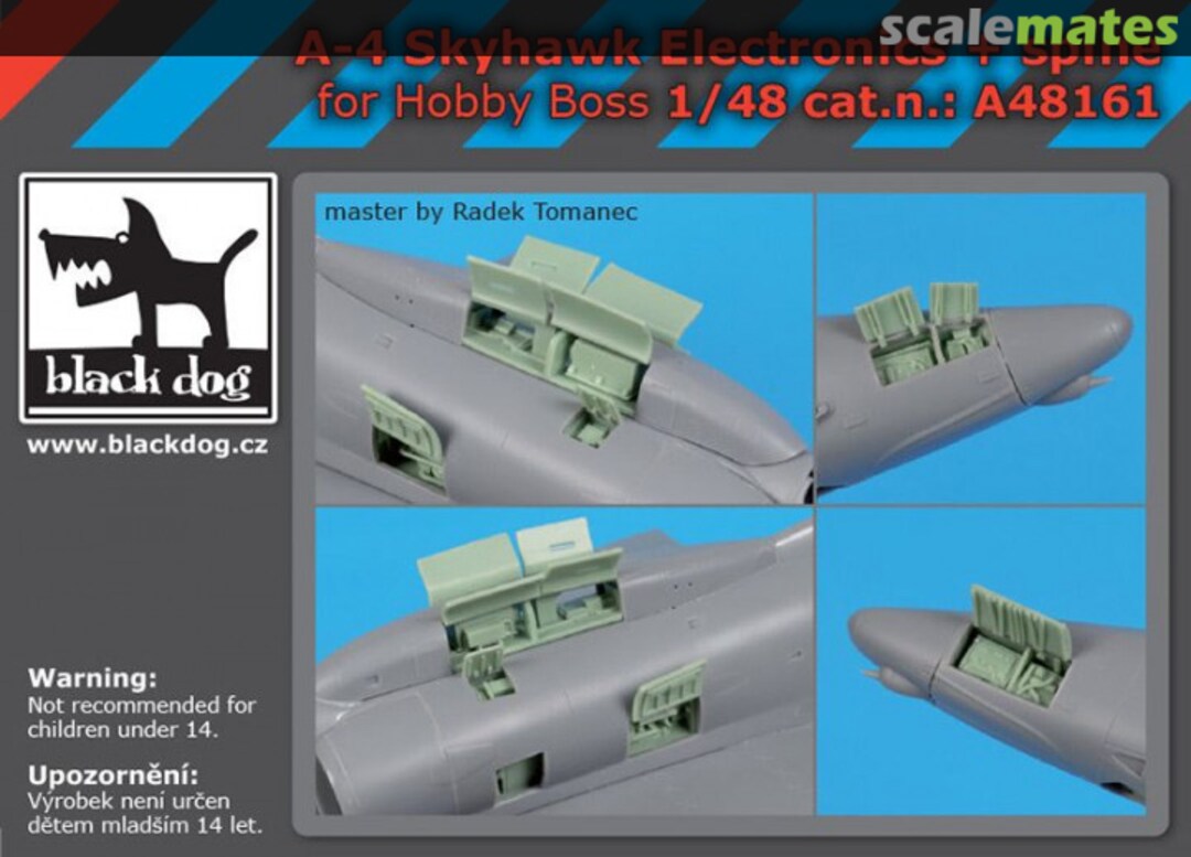 Boxart A-4 Skyhawk electronics+spine A48161 Black Dog