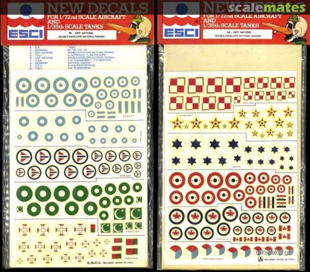 Boxart ESCI DOUBLE DECALS 15 ESCI