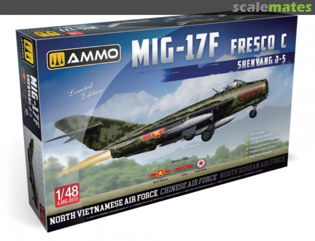 Boxart Mig-17F / Shenyang J-5 A.MIG-8510 Ammo by Mig Jimenez