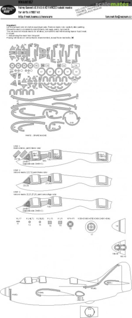 Boxart Fairey Gannet AS.1/AS.4 ADVANCED kabuki masks NWAM1167 New Ware