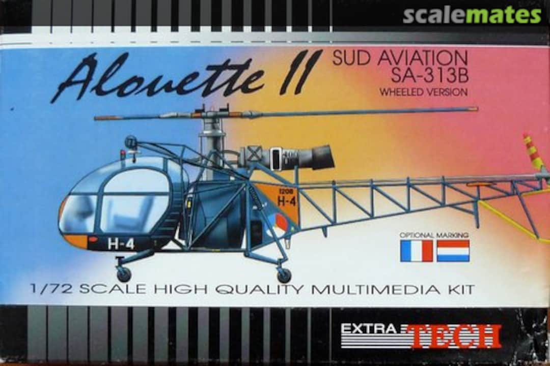 Boxart Sud-Aviation SE-313B Alouette II EXA 7205 Extratech