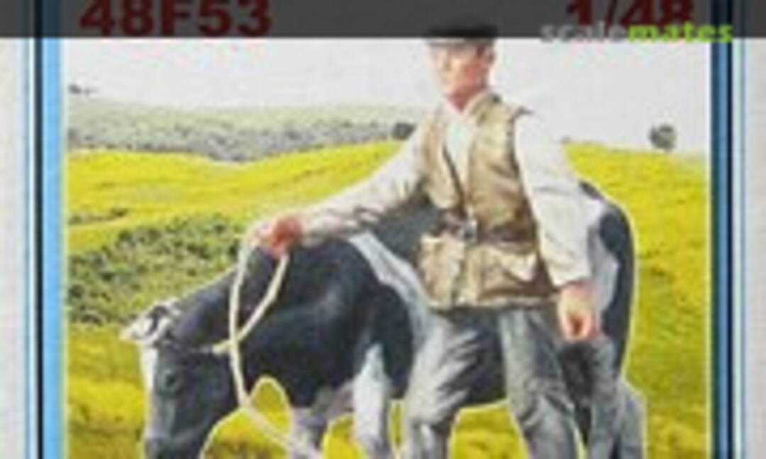 1:48 Franek: Young Man with Cow (Central Europe Area) (ToRo Model 48F53)