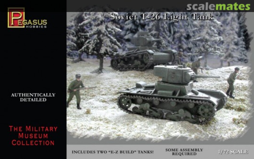 Boxart Soviet T-26 Light Tank 7671 Pegasus Hobbies