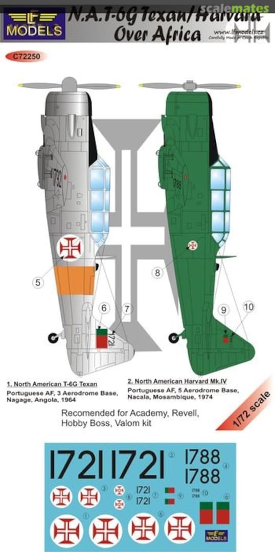 Boxart N.A. T-6G Texan/Harvard C72250 LF Models