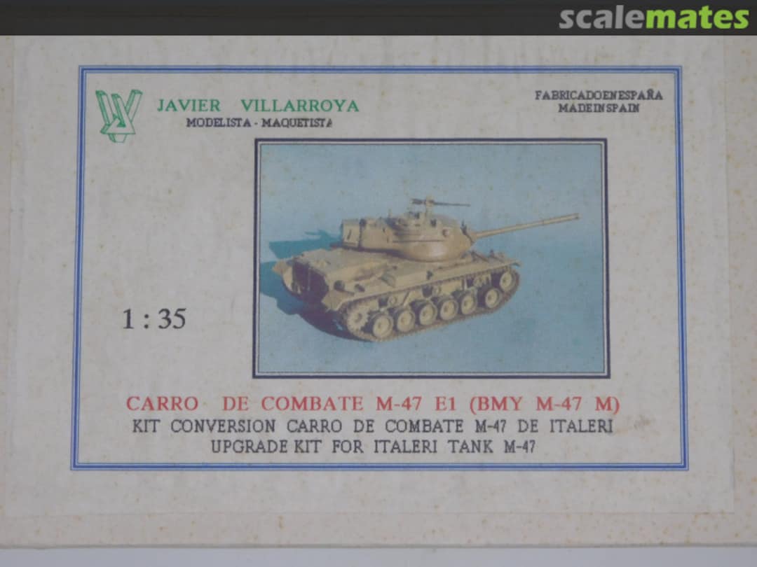 Boxart Carro De Combate M-47 E1 (BMY M-47 M) 35102 JAVIER VILLARROYA