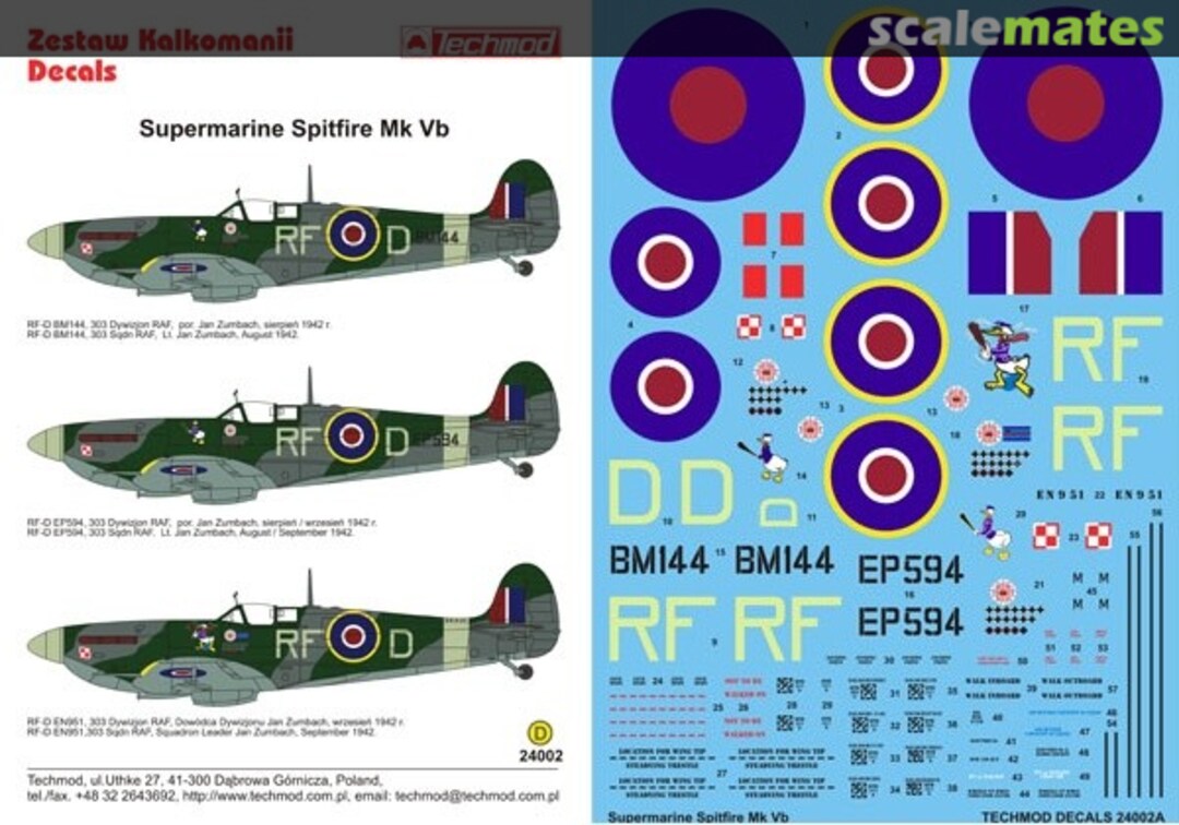 Boxart Supermarine Spitfire Mk VB 24002 Techmod