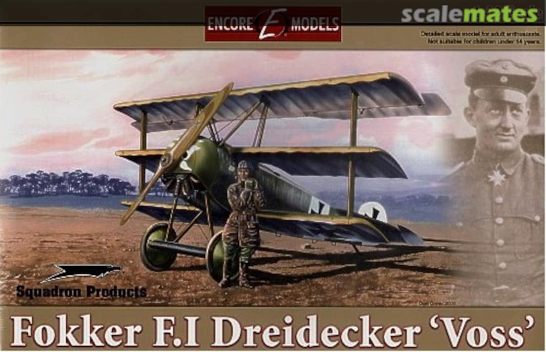 Boxart Fokker F.I Dreidecker 'Voss' 32003 Encore Models