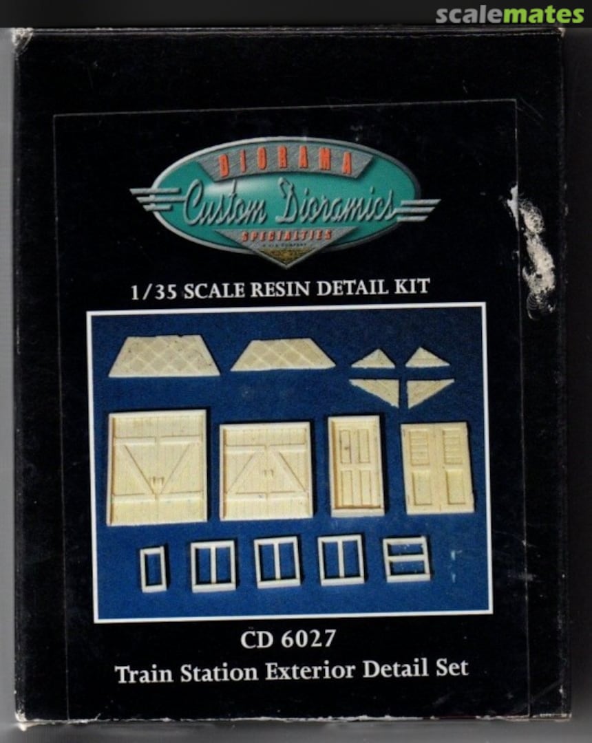 Boxart TRAIN STATION EXTERIOR DETAIL SET CD6027 Custom Dioramics