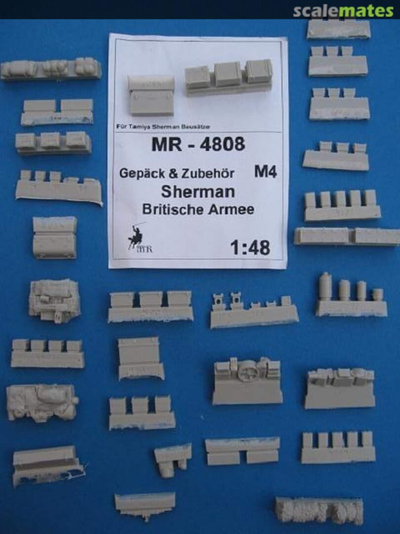 Boxart M4 Sherman British Army Update and Stowage MR-4808 MR Modellbau