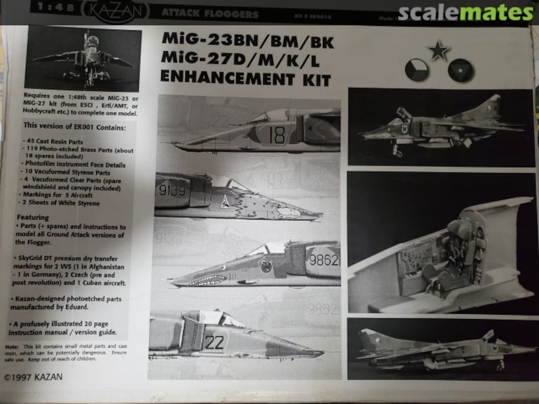 Boxart MiG-23BN/BM/BK__MiG-27D/M/K/L Enhancement Kit EK001A Kazan