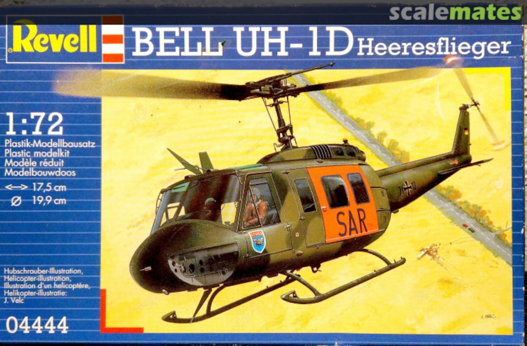 Boxart Bell UH-1D Heeresflieger 04444 Revell