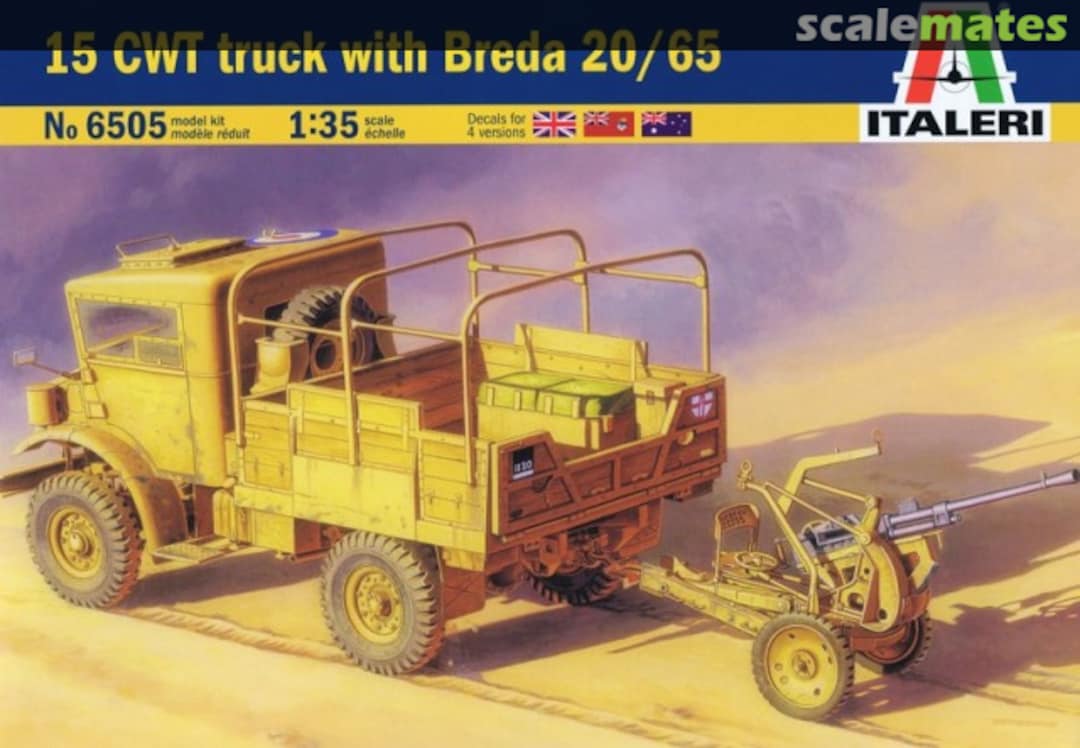 Boxart 15 CWT truck with Breda 20/65 6505 Italeri