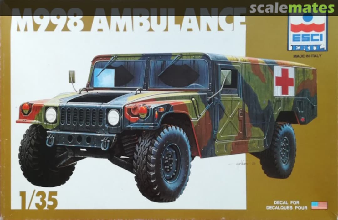 Boxart M998 Ambulance 5032 ESCI/ERTL