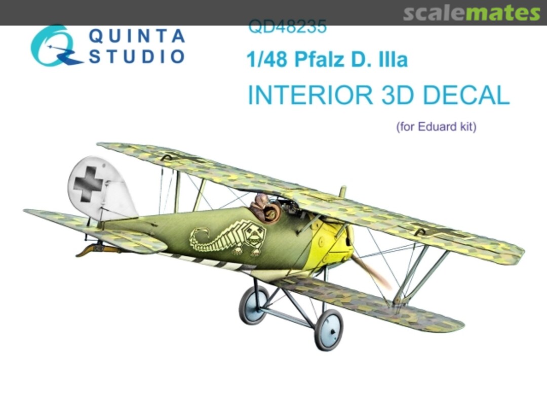 Boxart Pfalz D. IIIa interior 3D decals QD48235 Quinta Studio