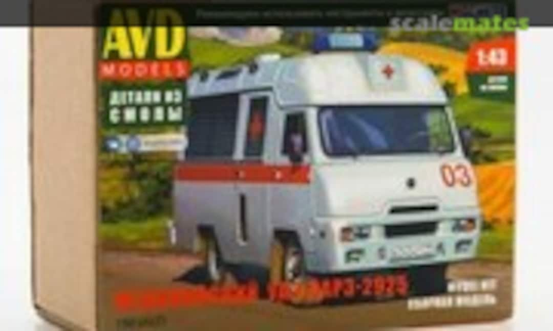 1:43 Ambulance car UAZ-SARZ-2925 (AVD Models 1563AVD)