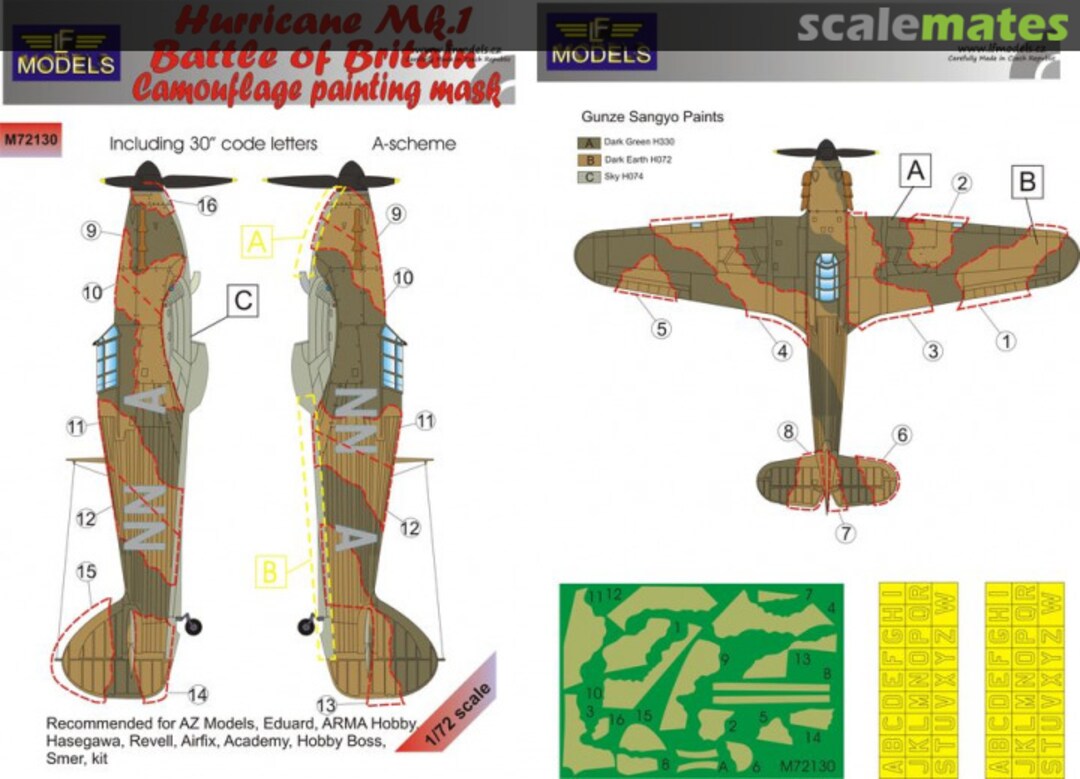 Boxart Hurricane Mk.1 Battle of Britain M72130 LF Models