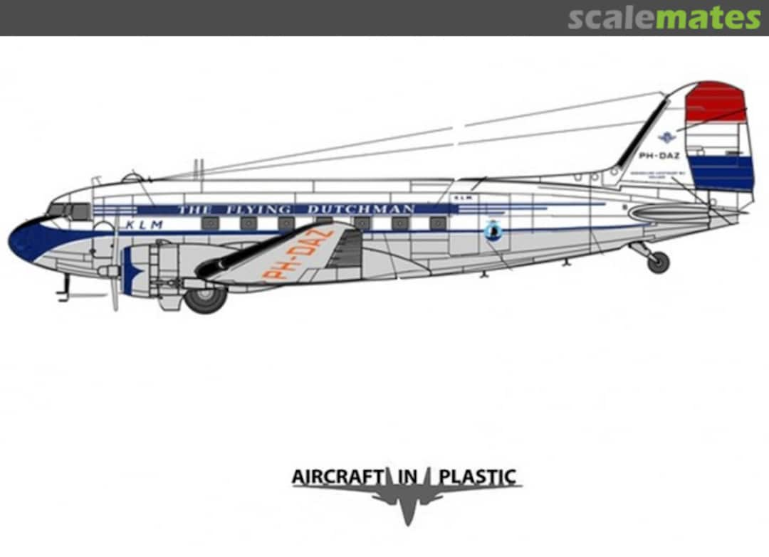 Boxart Douglas C-47A KLM 1950s Post war schemes AIPD-57 Aircraft in Plastic