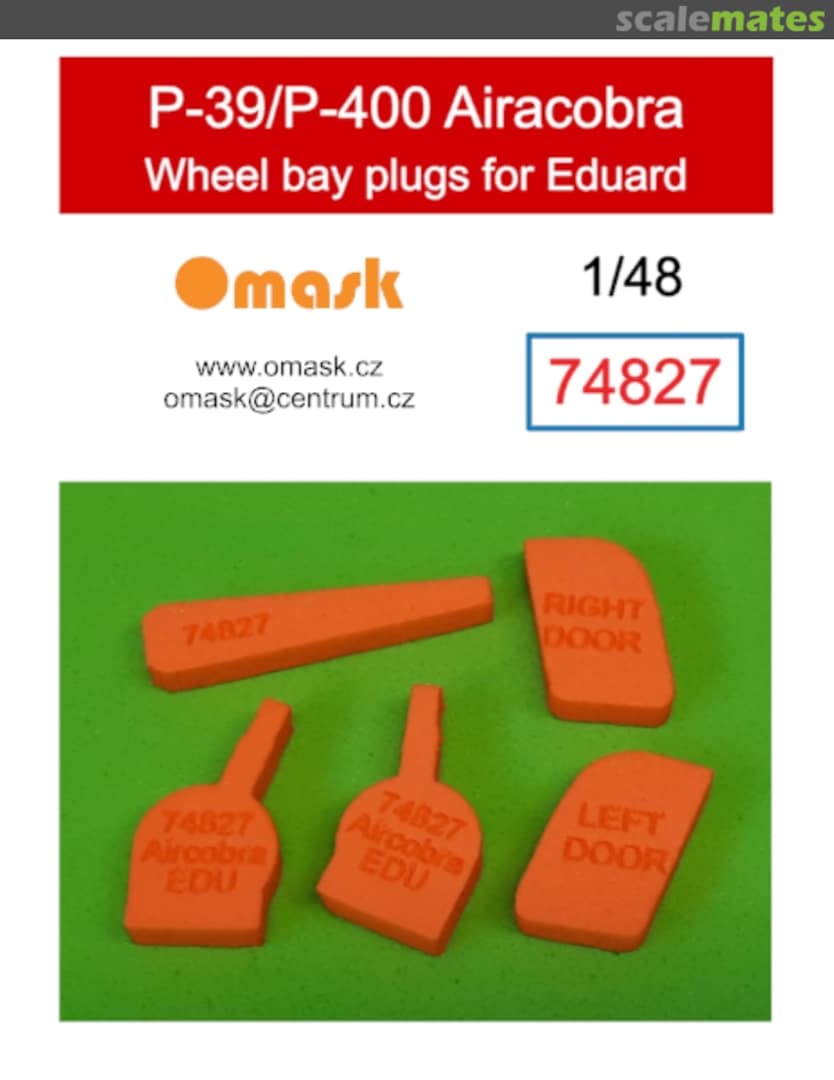 Boxart P-39/P-400 Airacobra wheel bay plugs 74827 Omask