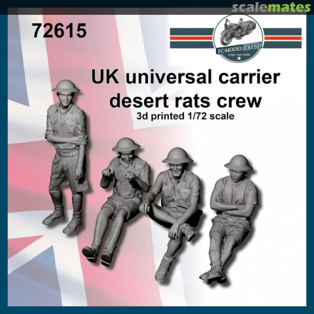 Boxart UK Desert Rats crew for Universal Carrier 72615 FC Model Trend