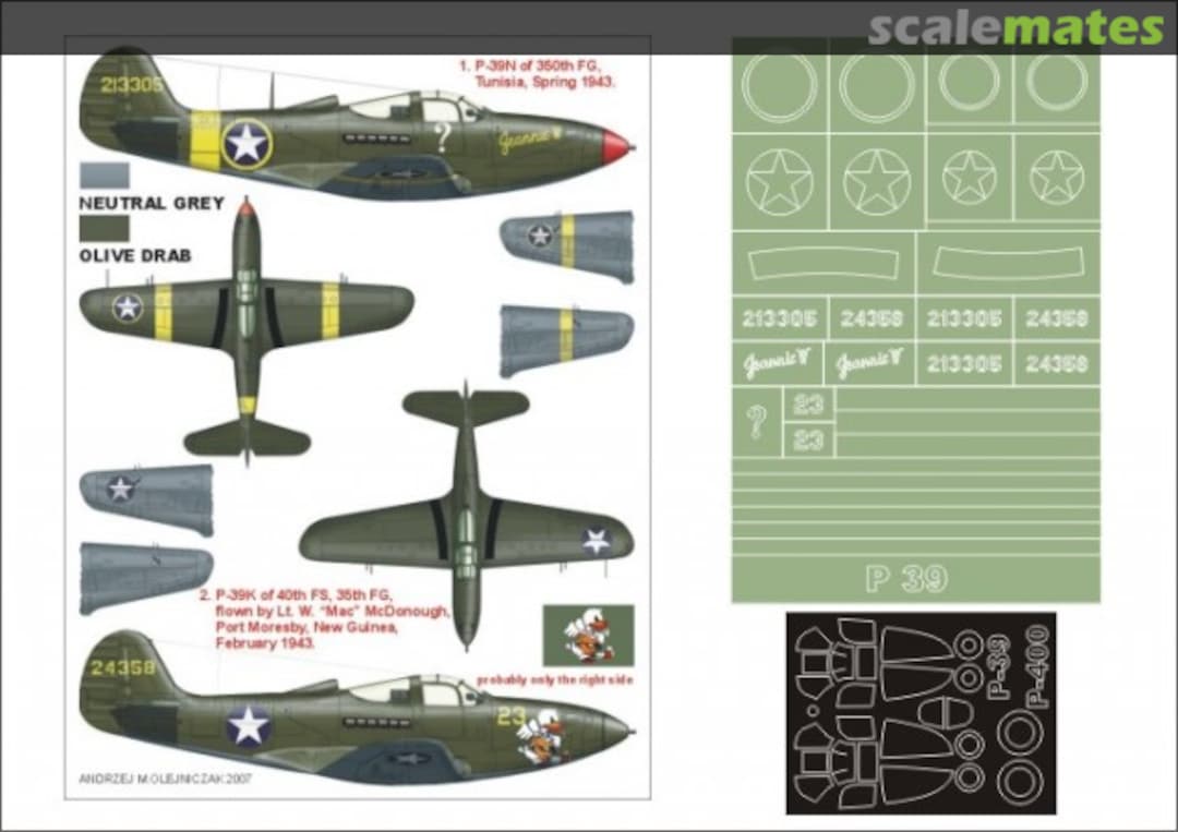 Boxart Bell P-39K/N Airacobra K48141 Montex