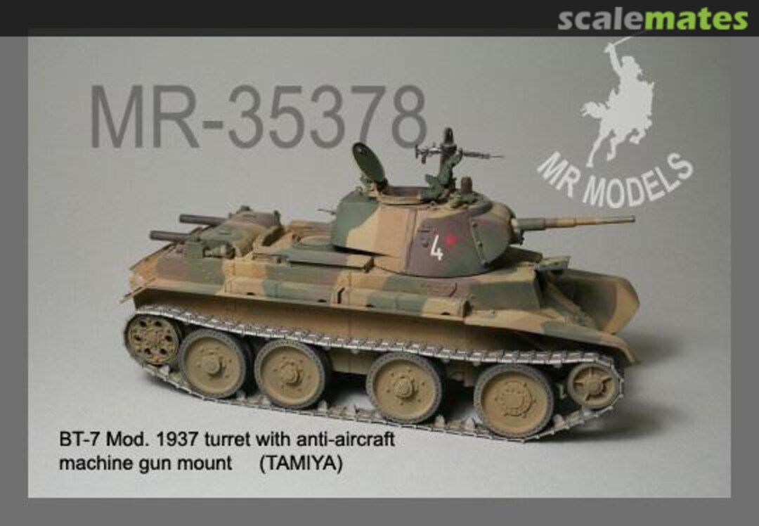 Boxart Turm BT-7 Modell 1937 mit Fla-MG Lafette -Tamiya- MR-35378 MR Modellbau