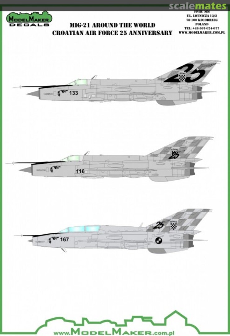 Boxart MiG-21 Around The World D48098 ModelMaker