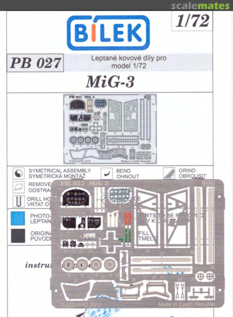 Boxart MiG-3 PB 027 Bilek