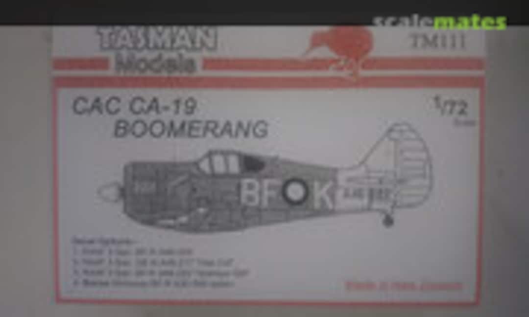 1:72 CAC CA-19 Boomerang (Tasman Model Products TM111)