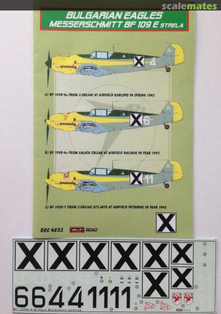 Boxart Messerschmitt Bf 109 E Strela DEC4853 Kora Models