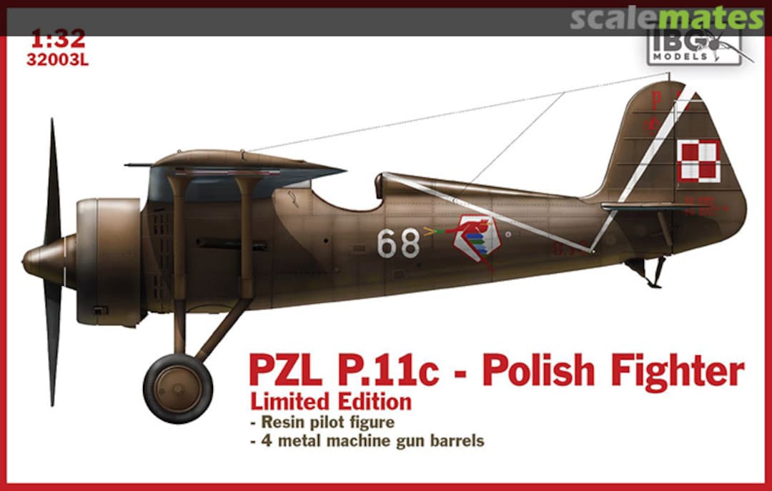 Boxart PZL P.11c Polish Fighter 32003L IBG Models