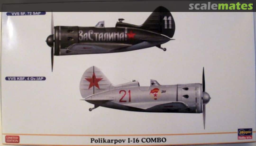 Boxart Polikarpov I-16 Combo 01925 Hasegawa