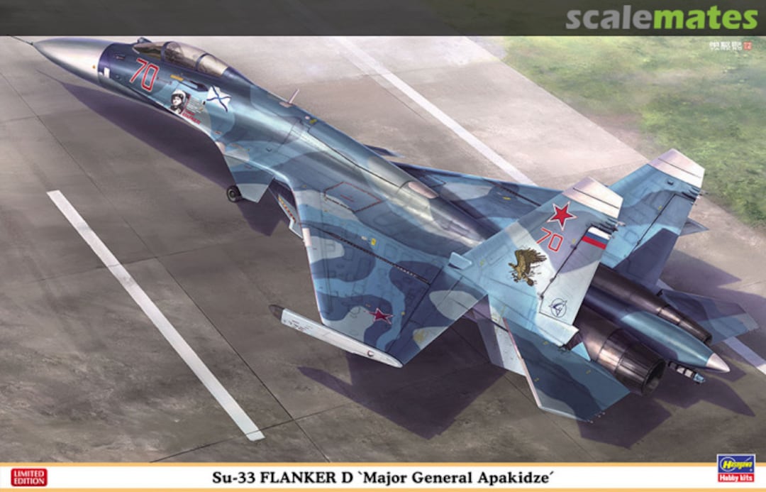 Boxart Su-33 Flanker D `Major-General Timur Apakidze´ 02400 Hasegawa