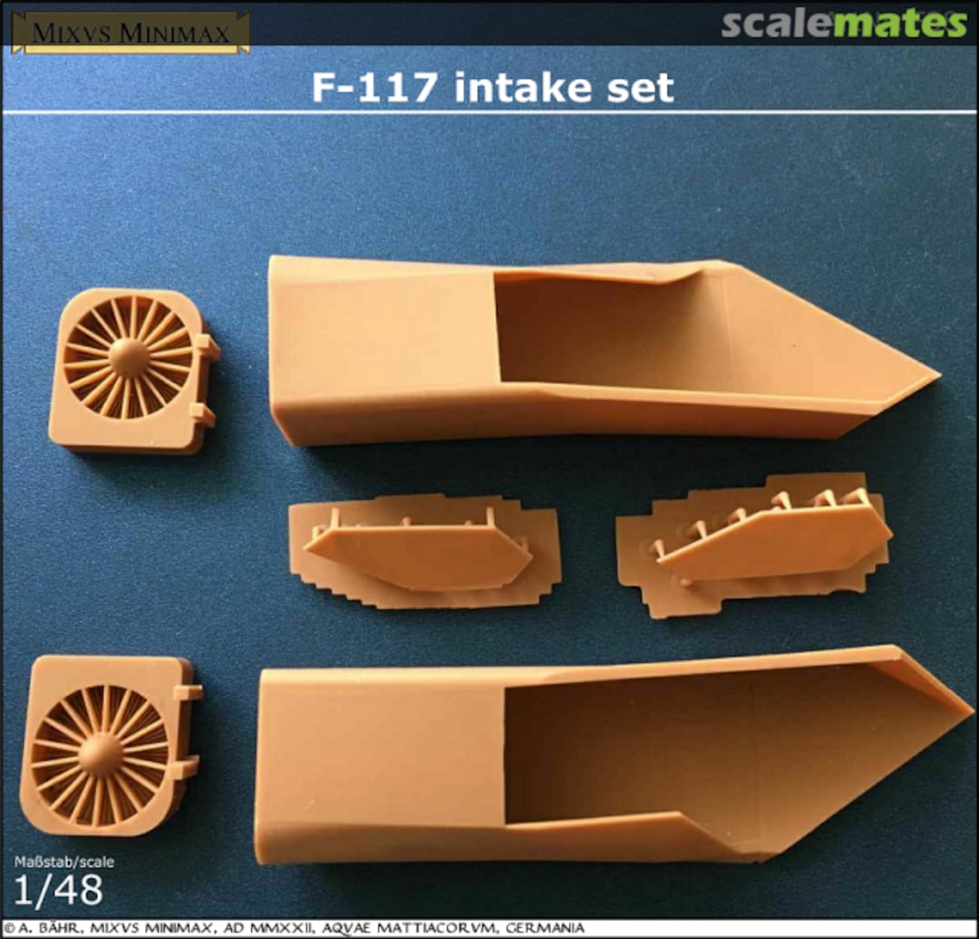 Boxart F-117 intake set F38 Mixvs Minimax