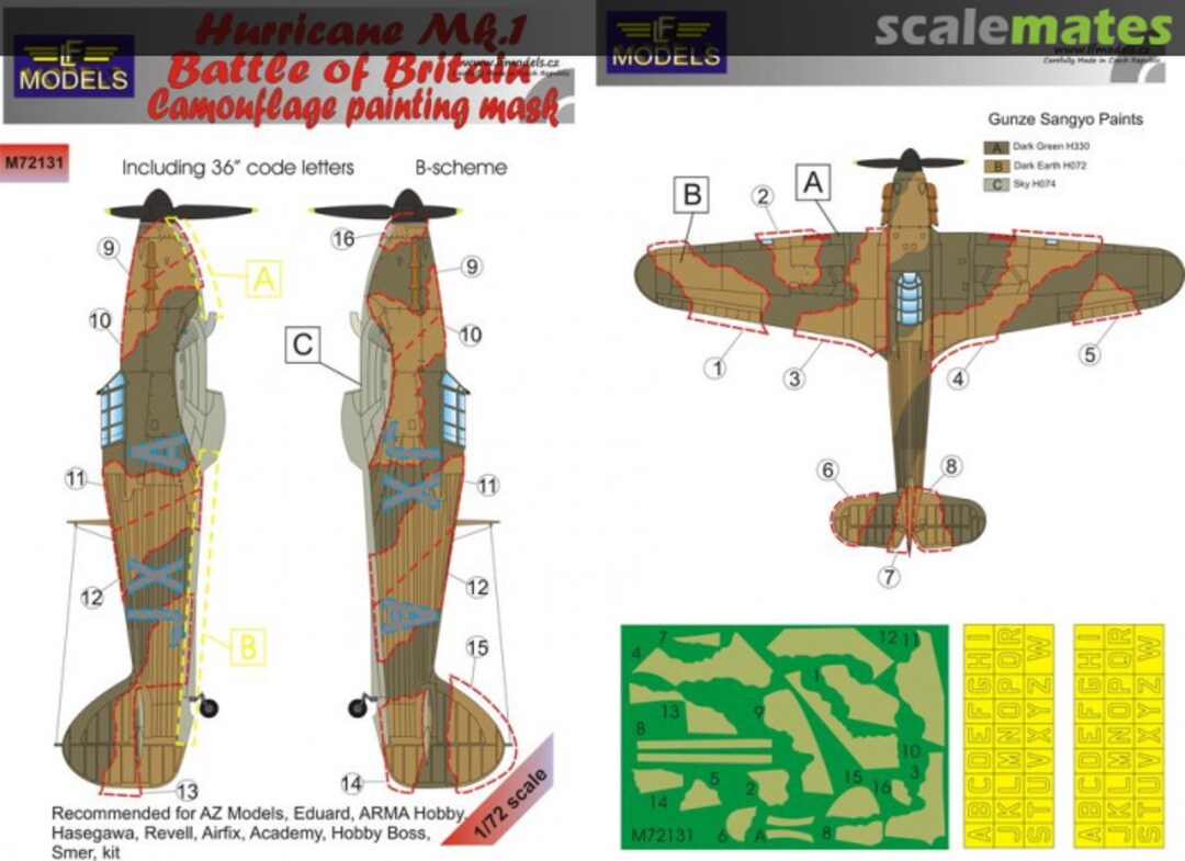 Boxart Hurricane Mk.1 Battle of Britain M72131 LF Models