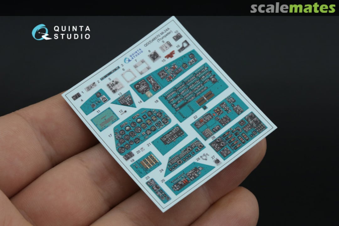 Contents Mi-24A interior 3D decals (small version) QDS-48570 Quinta Studio